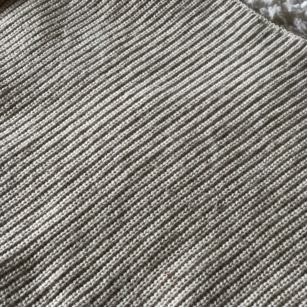 TopShop Natural Knitted Boxy Rib Jumper - Picture 8 of 8
